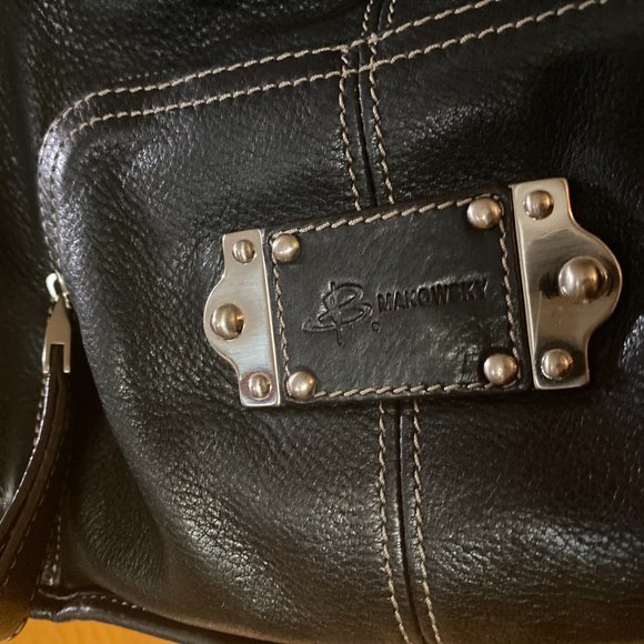 100% Genuine Leather by B. Makowsky Black Purse - Picture 15 of 16